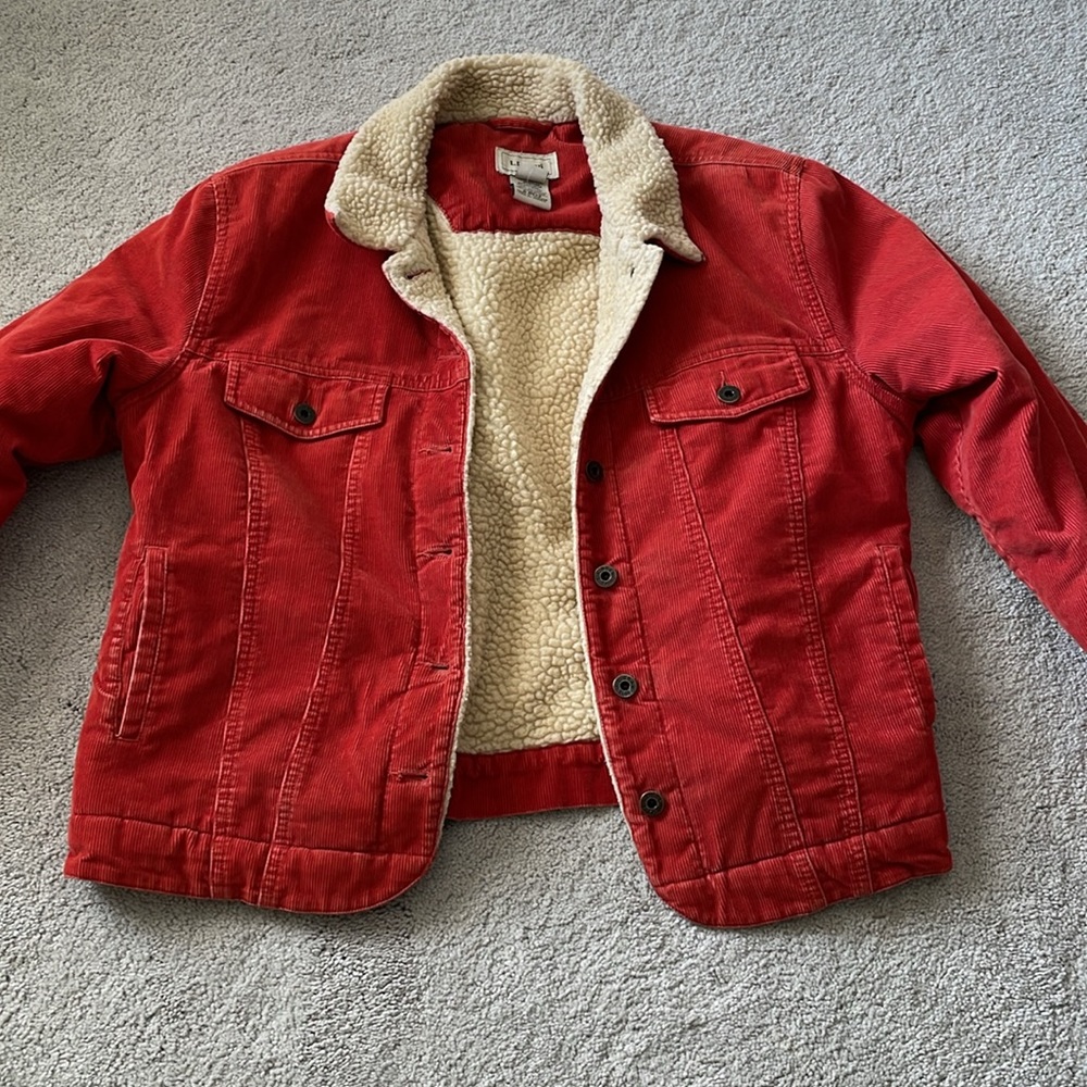 L.L. Bean Corduroy Sherpa Jacket - Picture 5 of 7